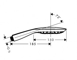 TELEDUCHA RAINDANCE SELECT E 150 3jet HANSGROHE